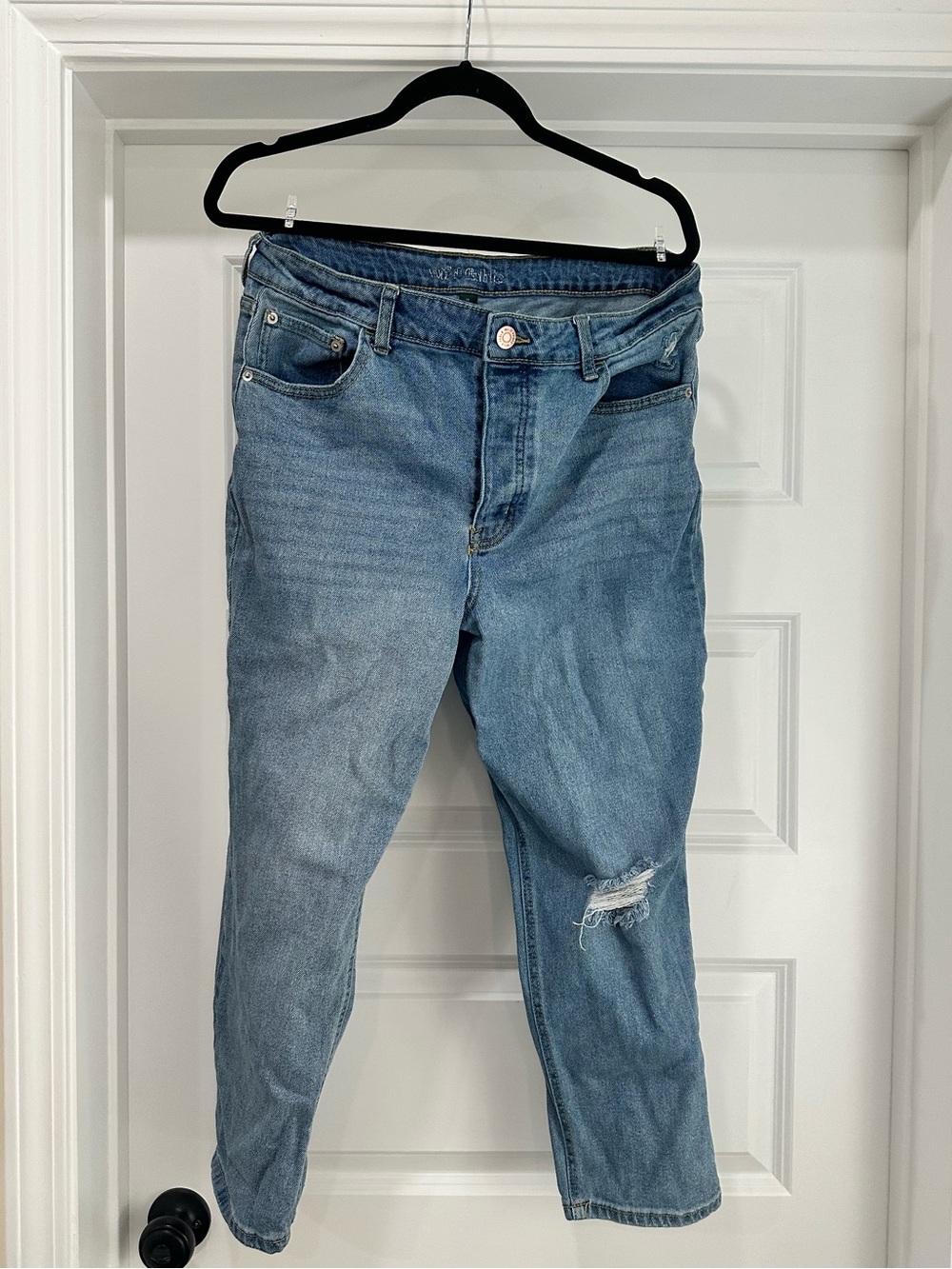 Wild Fable Loose Fit Ankle Ripped Jeans Size 14